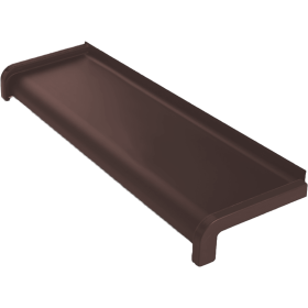 Parapet stalowy softline - Brąz RAL8017  - 1