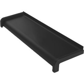 Parapet stalowy softline - Czarny RAL9005  - 1