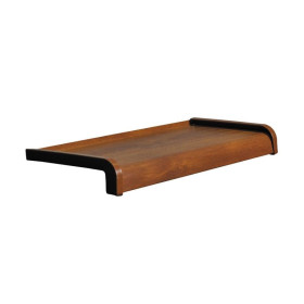 Parapet stalowy softline drewnopodobny - Złoty Dąb  - 1