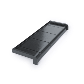 Parapet aluminiowy płytka softline - Antyk Srebrny  - 1