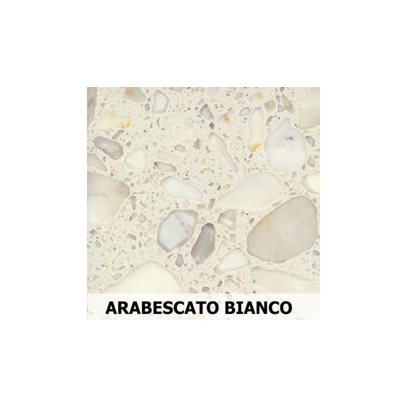 Parapet z aglomarmuru - Arabescato Bianco  - 1