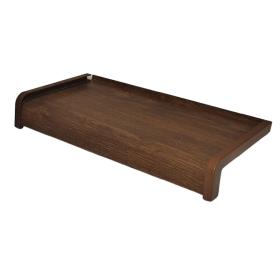 Parapet stalowy softline drewnopodobny - Orzech  - 1